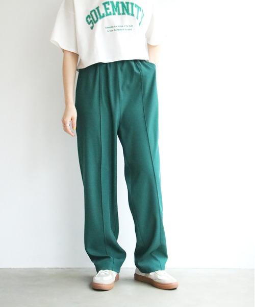 notch.（ノッチ）の「センターシームイージーパンツ（その他パンツ・レディース・ブラック/グリーン/ブルー/ライトパープル/レッド/ライム・M/TM）」の9枚目の写真