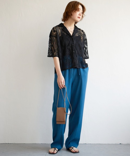 notch.（ノッチ）の「センターシームイージーパンツ（その他パンツ・レディース・ブラック/グリーン/ブルー/ライトパープル/レッド/ライム・M/TM）」の14枚目の写真