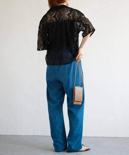 notch.（ノッチ）の「センターシームイージーパンツ（その他パンツ・レディース・ブラック/グリーン/ブルー/ライトパープル/レッド/ライム・M/TM）」の16枚目の写真