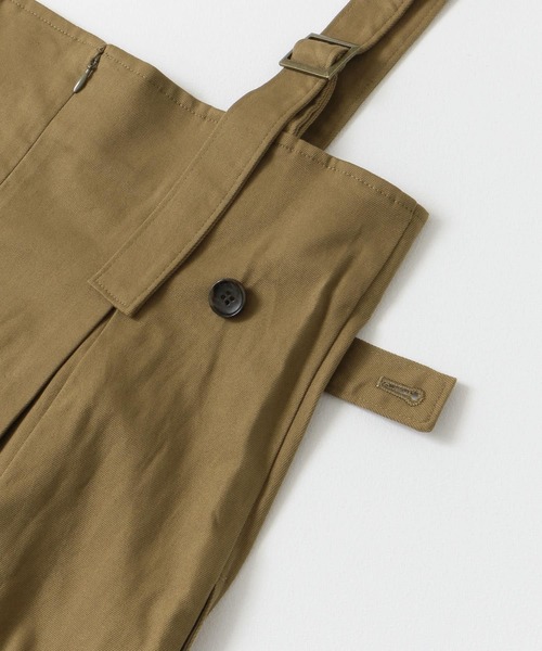 F by ROSSO（エフバイロッソ）の「F by ROSSO　ツイルワイドオールインワン（サロペット/オーバーオール・レディース・ネイビー/ベージュ・38/36）」の7枚目の写真