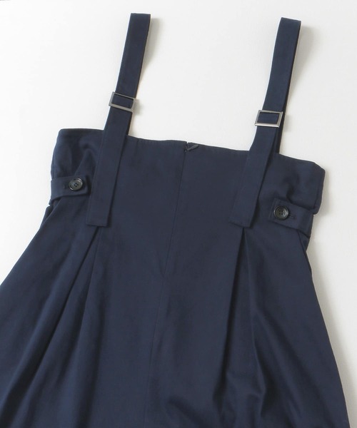 F by ROSSO（エフバイロッソ）の「F by ROSSO　ツイルワイドオールインワン（サロペット/オーバーオール・レディース・ネイビー/ベージュ・38/36）」の21枚目の写真