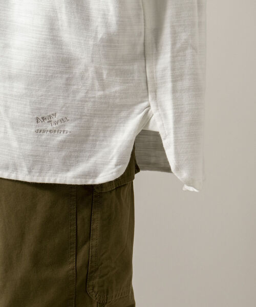 ARMY TWILL（アーミーツイル）の「【ARMY TWILL/アーミーツイル】コットンスラブ スリーピングシャツ（シャツ/ブラウス・メンズ・オフホワイト/ダークブラウン・LARGE/MEDIUM）」の19枚目の写真