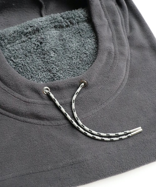 AlexanderLeeChang（アレキサンダーリーチャン）の「YOSHI47 HOOD WARMER（ネックウォーマー/スヌード・メンズ・ブラック/オレンジ/チャコール・ONESIZE）」の5枚目の写真