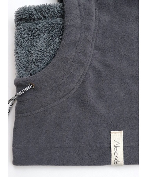 AlexanderLeeChang（アレキサンダーリーチャン）の「YOSHI47 HOOD WARMER（ネックウォーマー/スヌード・メンズ・ブラック/オレンジ/チャコール・ONESIZE）」の8枚目の写真