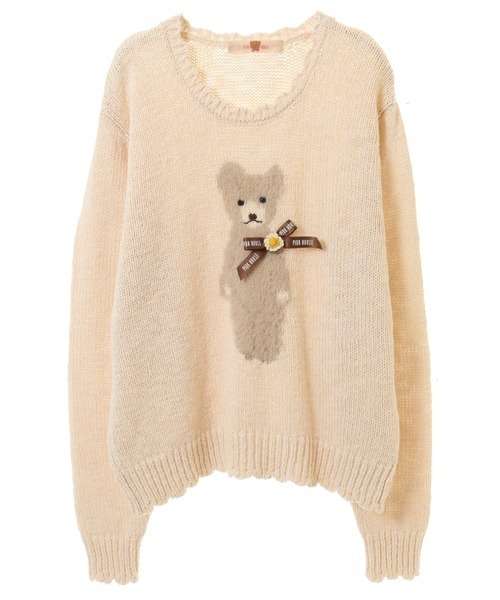 PINK HOUSE（ピンクハウス）の「ひなぎくテディモチーフニット（ニット