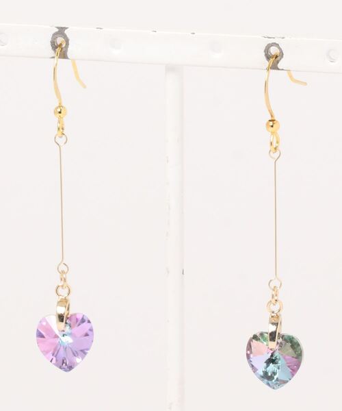 tone(トーン)の「【LoveAmooN】CRYvitraillight heart(MA)(ピアス(両耳用)・レディース・ゴールド・FREE)」の4枚目の写真