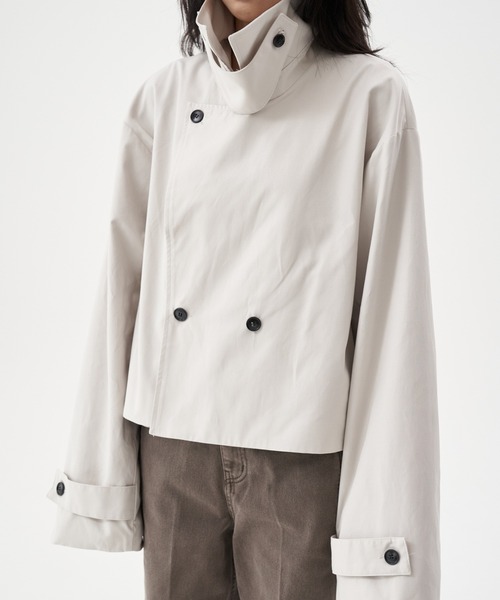 FEKETE(フェケテ)の「FEKETE 2WAY SHORT TRENCH JACKET(トレンチコート・メンズ・ブラック/グレー・FREE)」の13枚目の写真