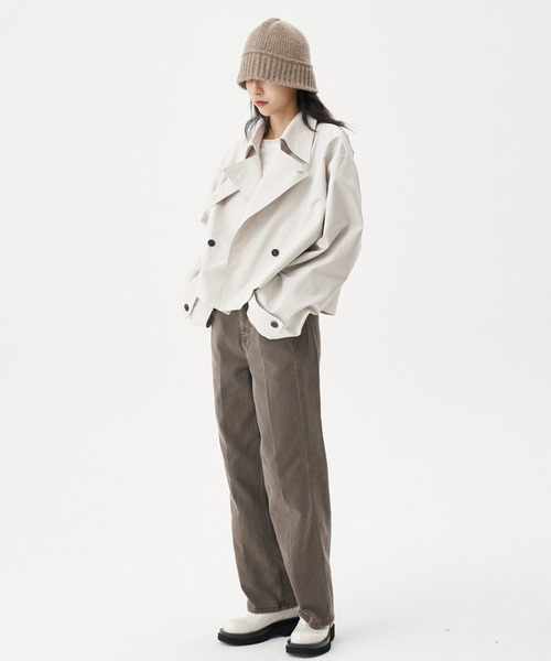 FEKETE(フェケテ)の「FEKETE 2WAY SHORT TRENCH JACKET(トレンチコート・メンズ・ブラック/グレー・FREE)」の20枚目の写真