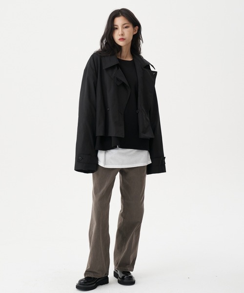 FEKETE(フェケテ)の「FEKETE 2WAY SHORT TRENCH JACKET(トレンチコート・メンズ・ブラック/グレー・FREE)」の17枚目の写真
