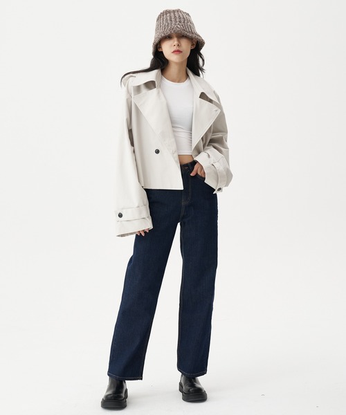 FEKETE（フェケテ）の「FEKETE 2WAY SHORT TRENCH JACKET（トレンチ