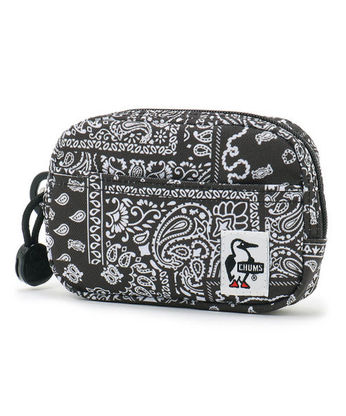 CHUMS（チャムス）の「CHUMS/チャムス ポーチ リサイクルデュアルソフトケース Recycle Dual Soft Case CH60-3138（ポーチ・メンズ・ベージュ/ブラック/ブラック×ブラック/カーキ/グレー/レッド/ブラウン/ネイビー/パープル/ブラック系その他2/ベージュ系その他2/ブラック×グレー/その他・FREE）」の3枚目の写真