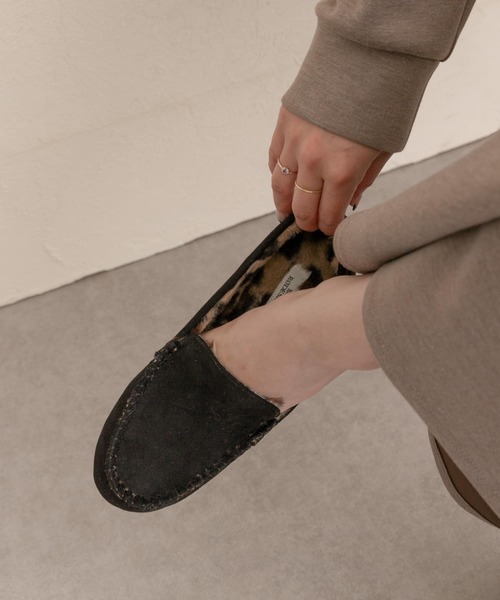 RODE SKO（ロデスコ）の「エコファースリッポン（スリッポン・レディース・ブラック/ベージュ/グレー/オフホワイト・38/37）」の8枚目の写真