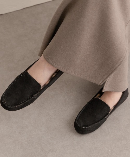 RODE SKO（ロデスコ）の「エコファースリッポン（スリッポン・レディース・ブラック/ベージュ/グレー/オフホワイト・38/37）」の9枚目の写真