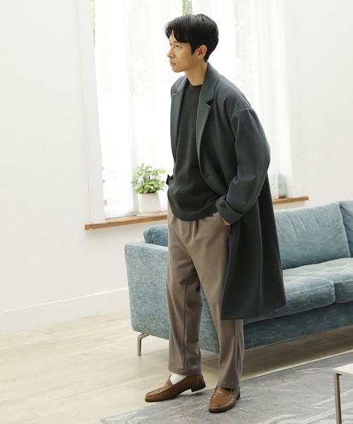 LAKOLE(ラコレ)の「アクリルストレッチ針抜きニットプルオーバー / 959036(ニット/セーター・メンズ・アイボリー/チャコール/カーキブラウン/スカイブルー・MEDIUM/LARGE)」の7枚目の写真