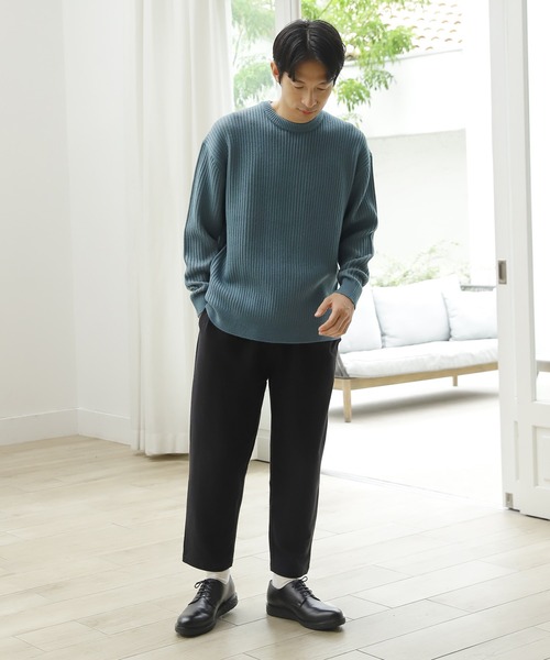 LAKOLE(ラコレ)の「アクリルストレッチ針抜きニットプルオーバー / 959036(ニット/セーター・メンズ・アイボリー/チャコール/カーキブラウン/スカイブルー・MEDIUM/LARGE)」の12枚目の写真