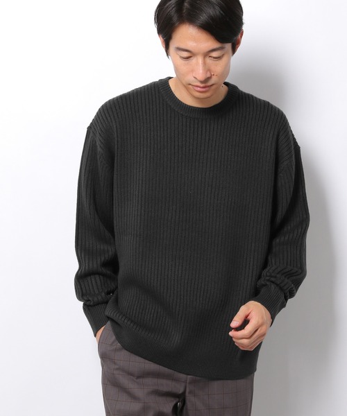 LAKOLE(ラコレ)の「アクリルストレッチ針抜きニットプルオーバー / 959036(ニット/セーター・メンズ・アイボリー/チャコール/カーキブラウン/スカイブルー・MEDIUM/LARGE)」の15枚目の写真