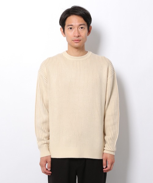 LAKOLE(ラコレ)の「アクリルストレッチ針抜きニットプルオーバー / 959036(ニット/セーター・メンズ・アイボリー/チャコール/カーキブラウン/スカイブルー・MEDIUM/LARGE)」の22枚目の写真