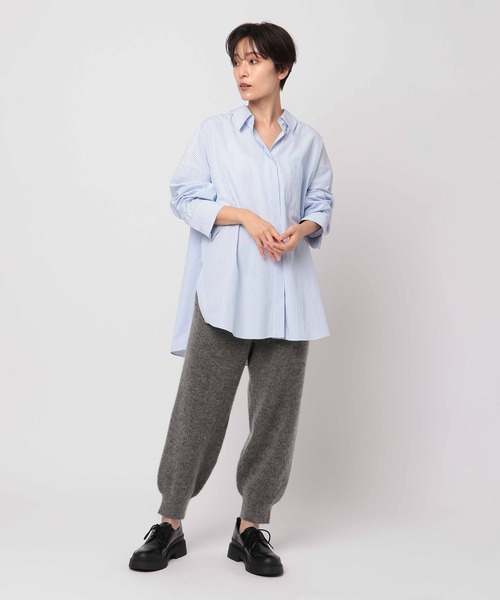 etretokyoモヘヤニットフーディー&amp;モヘヤニットイージーパンツ  イエロー ETRE TOKYO（エトレトウキョウ）の「モヘヤニットイージーパンツ