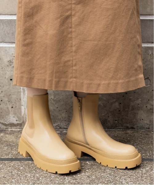 RANDA（ランダ）の「ストレスフリー/チェルシーブーツ（ブーツ・レディース・ブラック/ベージュ/アイボリー・LL/S/M/L）」の10枚目の写真