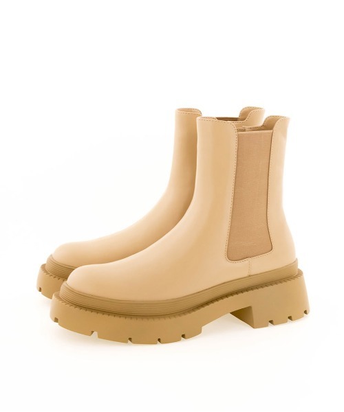 RANDA（ランダ）の「ストレスフリー/チェルシーブーツ（ブーツ・レディース・ブラック/ベージュ/アイボリー・LL/S/M/L）」の5枚目の写真
