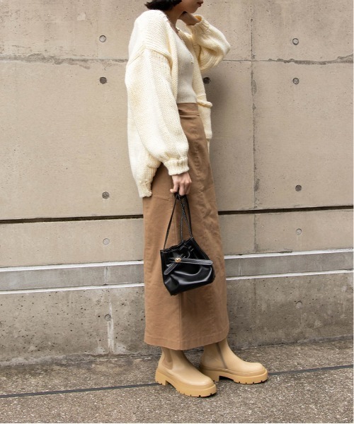 RANDA（ランダ）の「ストレスフリー/チェルシーブーツ（ブーツ・レディース・ブラック/ベージュ/アイボリー・LL/S/M/L）」の7枚目の写真