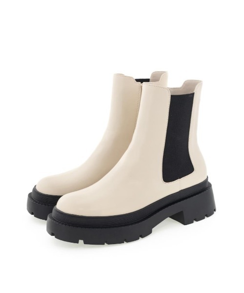 RANDA（ランダ）の「ストレスフリー/チェルシーブーツ（ブーツ・レディース・ブラック/ベージュ/アイボリー・LL/S/M/L）」の22枚目の写真