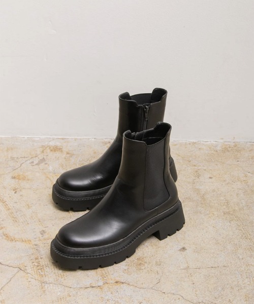 RANDA（ランダ）の「ストレスフリー/チェルシーブーツ（ブーツ・レディース・ブラック/ベージュ/アイボリー・LL/S/M/L）」の21枚目の写真