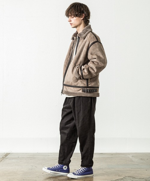 SLICK（スリック）の「フェイクムートンB-3ジャケット（ミリタリー