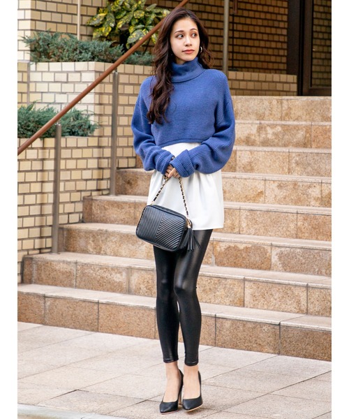 DURAS（デュラス）の「フェイクレザーレギンス（レギンス/スパッツ