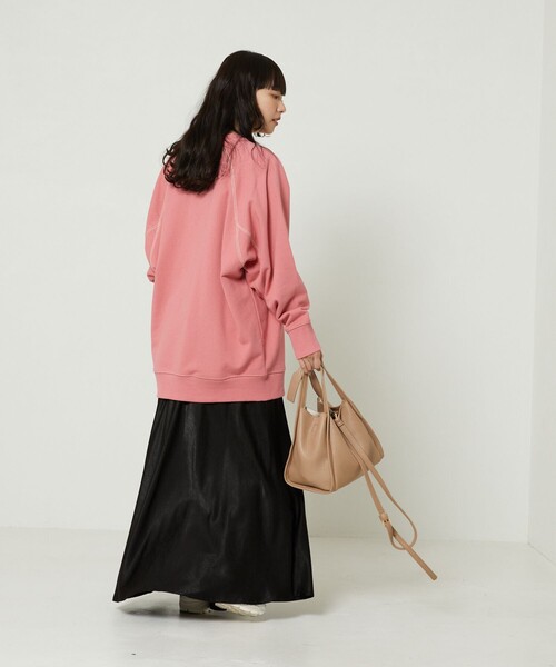 FREAK'S STORE（フリークスストア）の「ドルマン配色スウェット（スウェット・レディース・ブラック/グリーン/ピンク・ﾌﾘ-）」の10枚目の写真