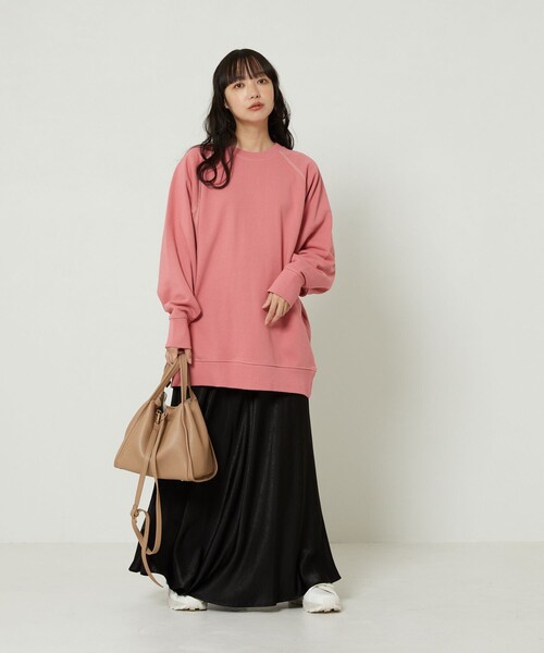 FREAK'S STORE（フリークスストア）の「ドルマン配色スウェット（スウェット・レディース・ブラック/グリーン/ピンク・ﾌﾘ-）」の11枚目の写真