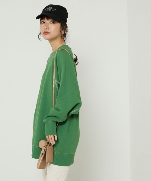 FREAK'S STORE（フリークスストア）の「ドルマン配色スウェット（スウェット・レディース・ブラック/グリーン/ピンク・ﾌﾘ-）」の20枚目の写真