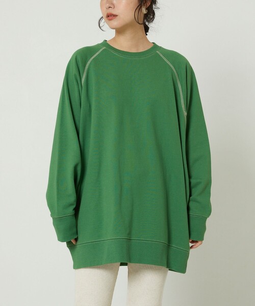 FREAK'S STORE（フリークスストア）の「ドルマン配色スウェット（スウェット・レディース・ブラック/グリーン/ピンク・ﾌﾘ-）」の21枚目の写真