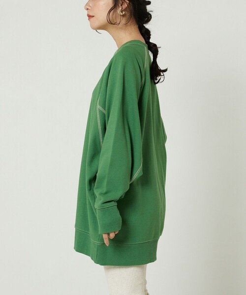 FREAK'S STORE（フリークスストア）の「ドルマン配色スウェット（スウェット・レディース・ブラック/グリーン/ピンク・ﾌﾘ-）」の22枚目の写真