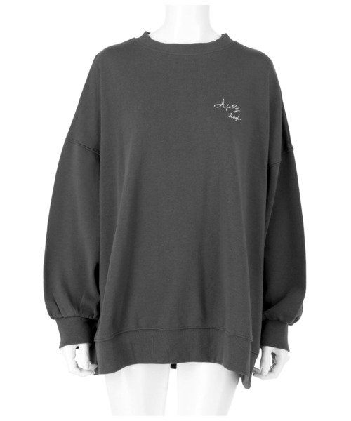 CHILLE(チル)の「刺繍ロゴBIG裏毛スウェット(スウェット・レディース・スミクロ/ライトブルー/ホワイト・FREE)」の16枚目の写真