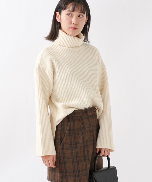 ALAND（エーランド）の「3.3Field Trip／SOFT KNITタートル　2260572（ニット/セーター・レディース・ブラック/グレー/アイボリー・FREE）」の3枚目の写真