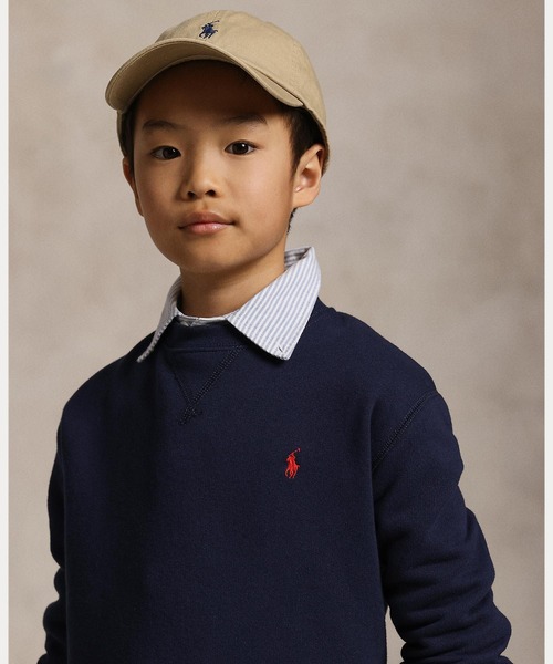 POLO RALPH LAUREN CHILDRENSWEAR(ポロ ラルフ ローレン チルドレンズウェア)の「コットンブレンドフリース スウェットシャツ(スウェット・キッズ・ネイビー系1・S/M/L/XL)」の7枚目の写真
