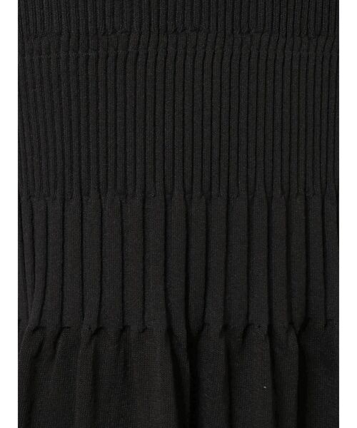 MERCURYDUO（マーキュリーデュオ）の「シャーリングニットワンピース（ワンピース・レディース・ブラック/ダークグリーン/ベージュ・FREE）」の20枚目の写真