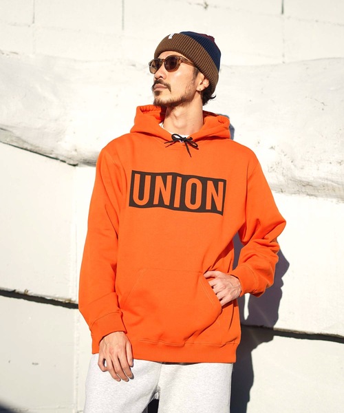 UNION（ユニオン）の「【UNION/ユニオン】TEAM HOODIE / ロゴスウェットプルパーカー / フーディー / ユニセックス　スキー　スノボー（パーカー・メンズ・ホワイト/ブラック/オレンジ・SMALL/MEDIUM/LARGE/X-LARGE）」の9枚目の写真