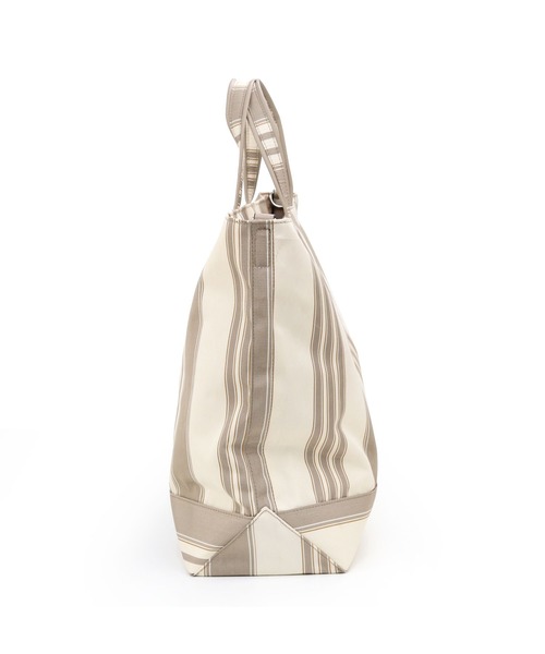 COLDE （コルデ）の「ストライプ2wayビッグトート（トートバッグ・レディース・ダークブラウン/ネイビー/グリーン/マスタード/グレイッシュベージュ・FREE）」の13枚目の写真