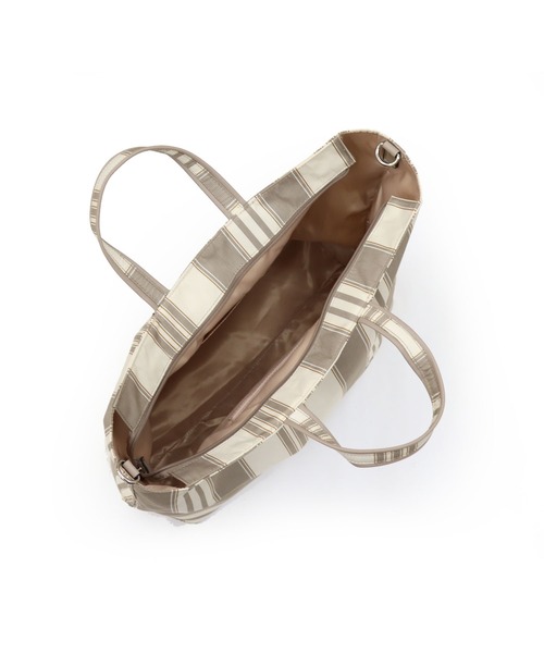 COLDE （コルデ）の「ストライプ2wayビッグトート（トートバッグ・レディース・ダークブラウン/ネイビー/グリーン/マスタード/グレイッシュベージュ・FREE）」の20枚目の写真