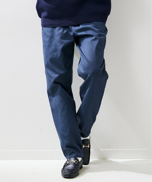 417 EDIFICE（フォーワンセブンエディフィス）の「【CAVE】 ベーシック イージーパンツ（チノパンツ・メンズ・ホワイト/ベージュ/カーキ/ネイビー・SMALL/MEDIUM/LARGE）」の4枚目の写真