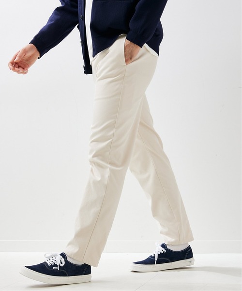 417 EDIFICE（フォーワンセブンエディフィス）の「【CAVE】 ベーシック イージーパンツ（チノパンツ・メンズ・ホワイト/ベージュ/カーキ/ネイビー・SMALL/MEDIUM/LARGE）」の8枚目の写真