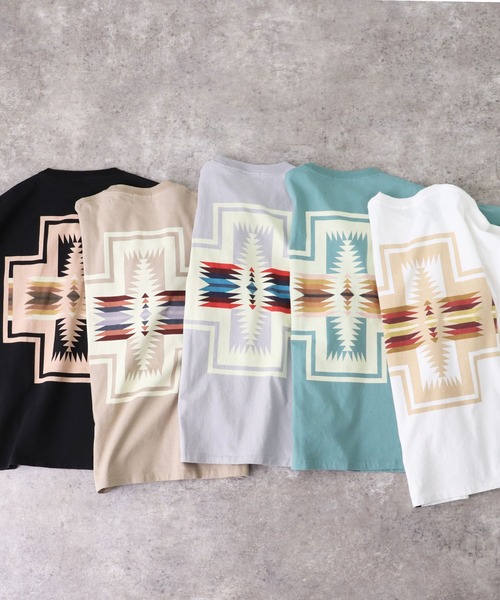 PENDLETON(ペンドルトン)の「【 PENDLETON / ペンドルトン 】 HARDING PRINT T-shirt Tシャツ ハーディング 半袖 MNY(Tシャツ/カットソー・メンズ・グレー/ベージュ/ブラック/グリーン/ホワイト・L/M)」の16枚目の写真