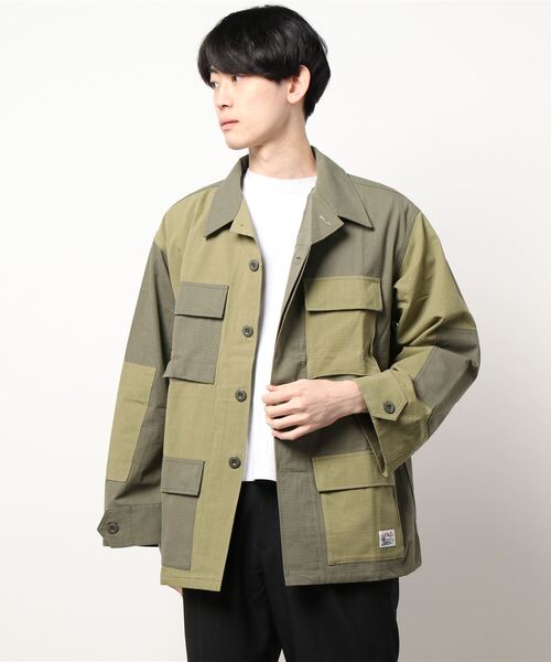 KRIFF MAYER（クリフメイヤー）の「リップストップBDUシャツJK（その他アウター・メンズ・ネイビー/カラフル/ベージュ/その他5/カーキ・MEDIUM/X-LARGE/LARGE）」の4枚目の写真