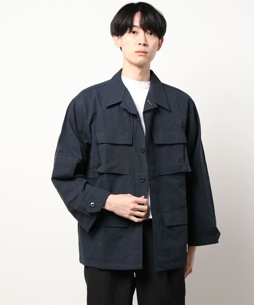 KRIFF MAYER（クリフメイヤー）の「リップストップBDUシャツJK（その他アウター・メンズ・ネイビー/カラフル/ベージュ/その他5/カーキ・MEDIUM/X-LARGE/LARGE）」の3枚目の写真