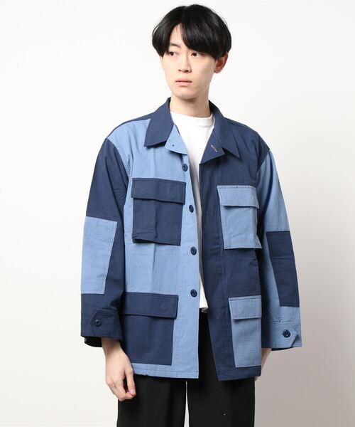 KRIFF MAYER（クリフメイヤー）の「リップストップBDUシャツJK（その他アウター・メンズ・ネイビー/カラフル/ベージュ/その他5/カーキ・MEDIUM/X-LARGE/LARGE）」の5枚目の写真
