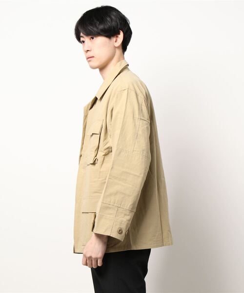 KRIFF MAYER（クリフメイヤー）の「リップストップBDUシャツJK（その他アウター・メンズ・ネイビー/カラフル/ベージュ/その他5/カーキ・MEDIUM/X-LARGE/LARGE）」の6枚目の写真