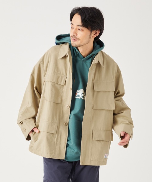 KRIFF MAYER（クリフメイヤー）の「リップストップBDUシャツJK（その他アウター・メンズ・ネイビー/カラフル/ベージュ/その他5/カーキ・MEDIUM/X-LARGE/LARGE）」の2枚目の写真