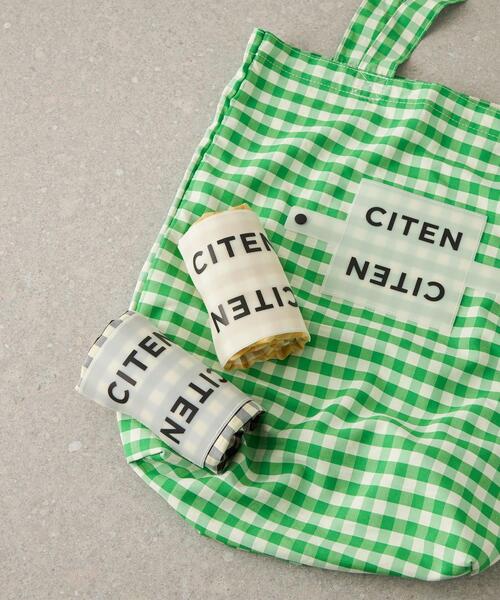 CITEN（シテン）の「＜CITEN（シテン）＞くるくるパッチンチェック トートバッグ（トートバッグ・レディース・イエロー/ブラック/ケリー・FREE）」の2枚目の写真